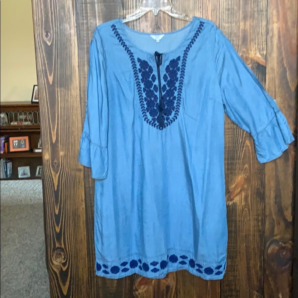 Dress, chambray